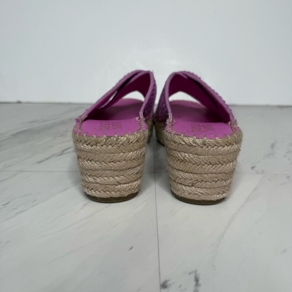Franco Sarto Pamala Espadrille Platform Wedge Sandal 7M - Picture 3 of 14